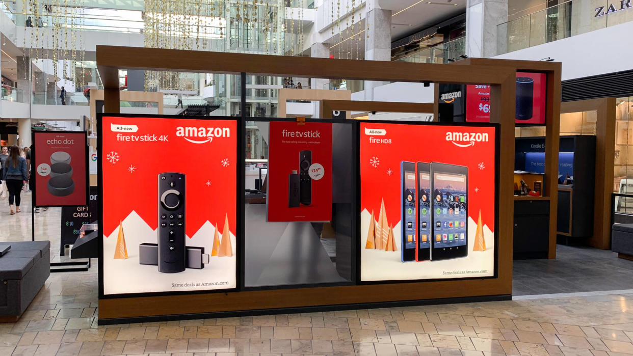 Amazon store Kiosks will be closing in April