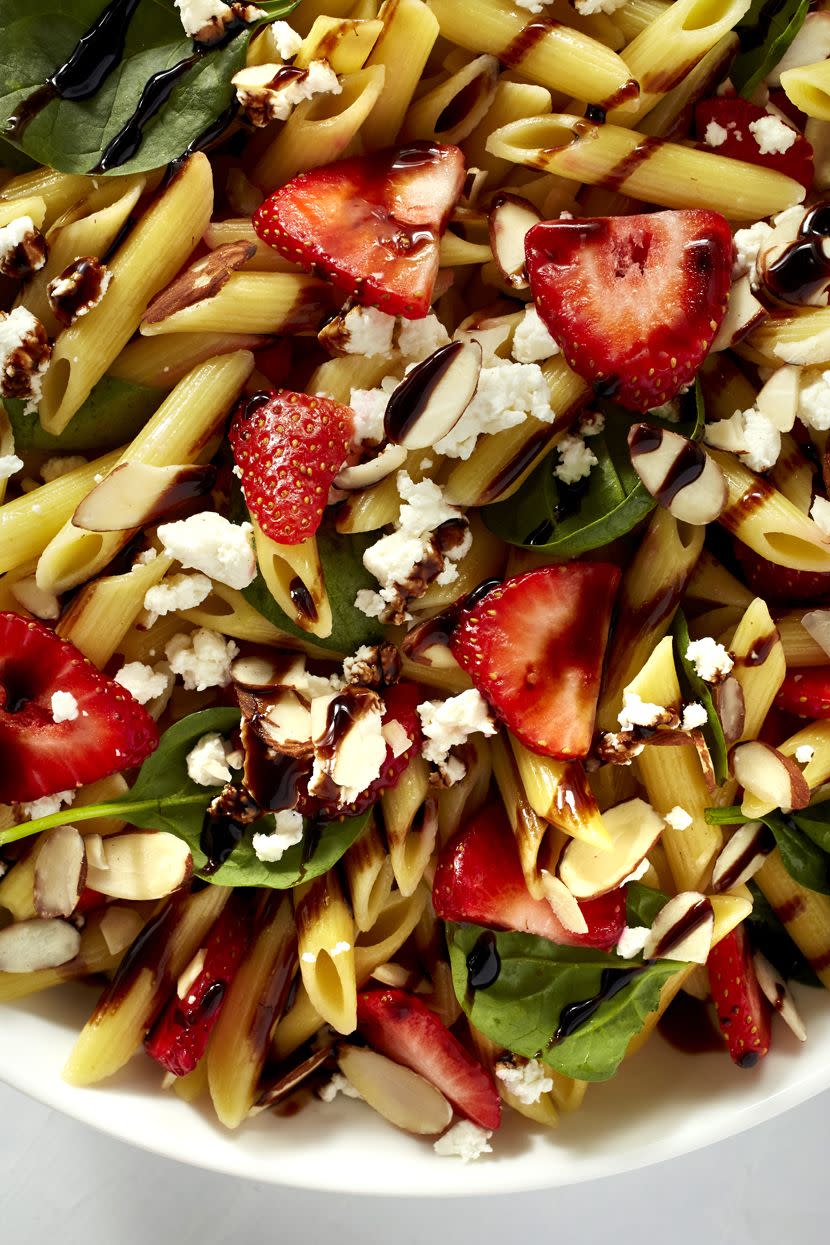 Strawberry Balsamic Pasta Salad