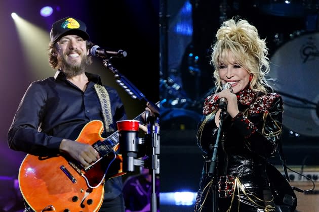 dolly-parton-chris-janson.jpg dolly-parton-chris-janson - Credit: Jason Kempin/Getty Images; Jeff Kravitz/FilmMagic