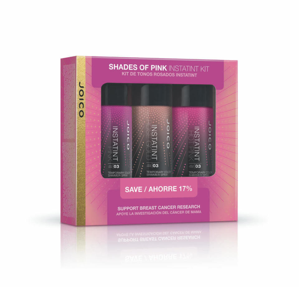 <u>Joico</u>&nbsp;is highlighting specific products that will come in special edition &ldquo;Shades of Pink&rdquo; packaging for&nbsp;Breast Cancer Awareness Month. This year, Joico is focusing on their&nbsp;Shades of Pink InstaTint Kit&nbsp;with a limited edition pink packaging and bundle savings in support of their Beauty of Hope Initiative.&nbsp;Get it <a href="https://www.loxabeauty.com/joico-instatint-shades-of-pink" target="_blank"><strong>here</strong></a>.