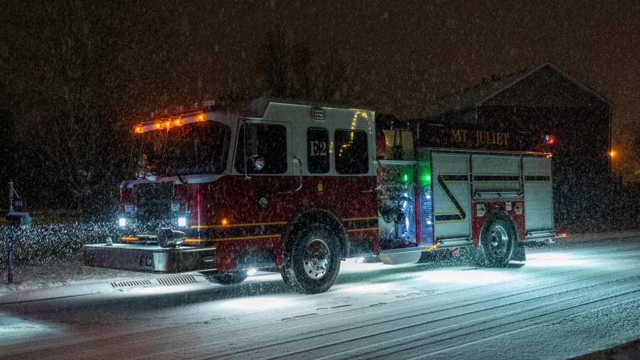 Snowfall in Mt. Juliet (Courtesy: Mt. Juliet Fire Department)