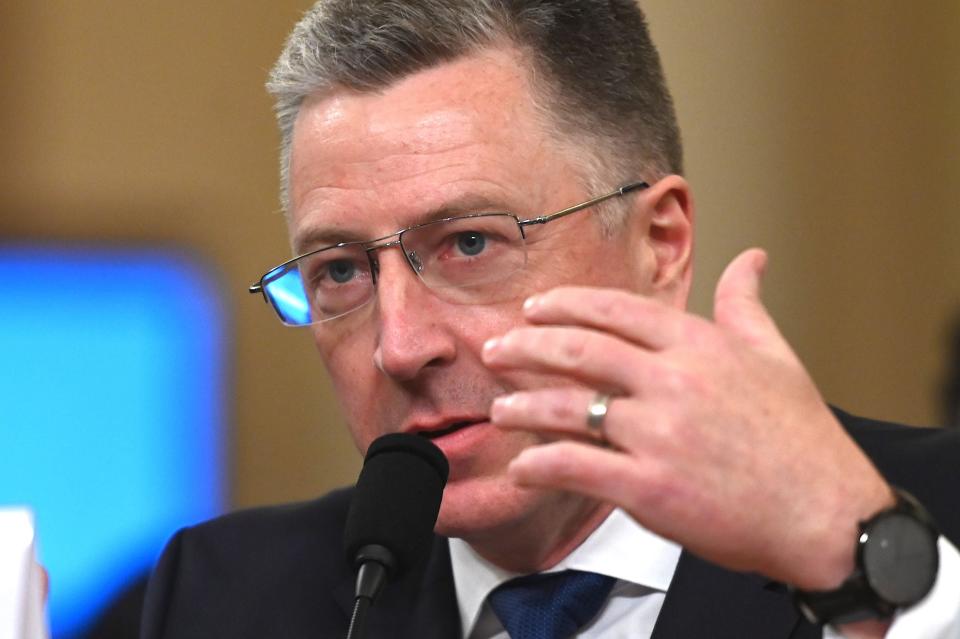 Former U.S. Special Envoy for Ukraine Kurt Volker testifies during the House Intelligence Committee hearing on Nov. 19, 2019. (Photo: ANDREW CABALLERO-REYNOLDS via Getty Images)