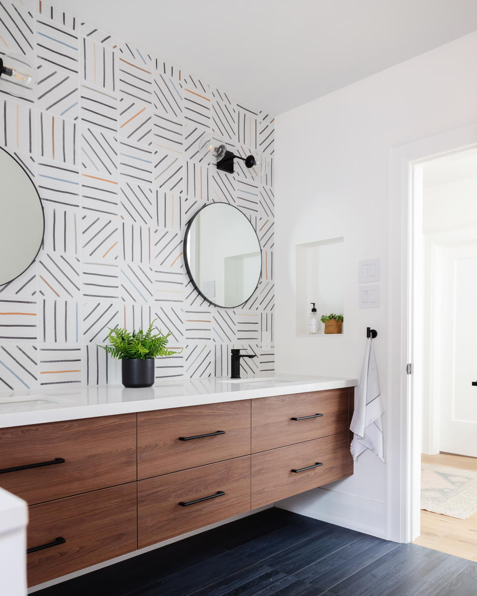 6. Choose a patterned tile design that will last