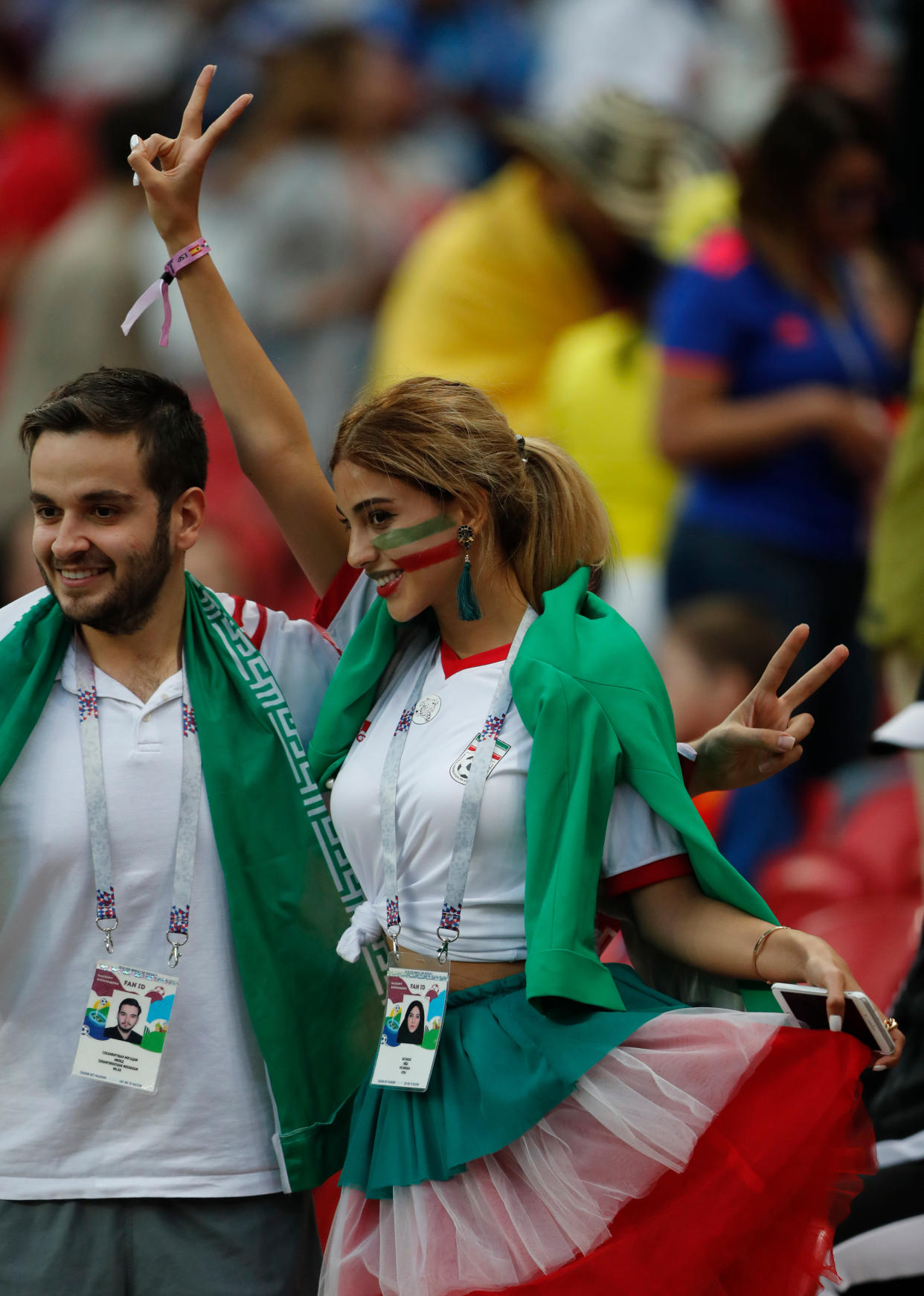 Iranian soccer fan. (Photo: Frank Augstein/AP/REX/Shutterstock)