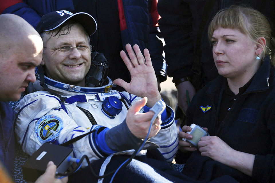 Russian cosmonaut Andrei Borisenko