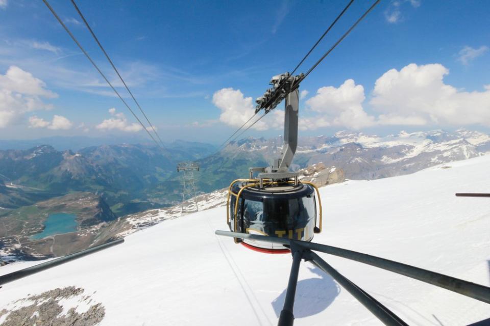 cablecar on a ski resort in Switzerland