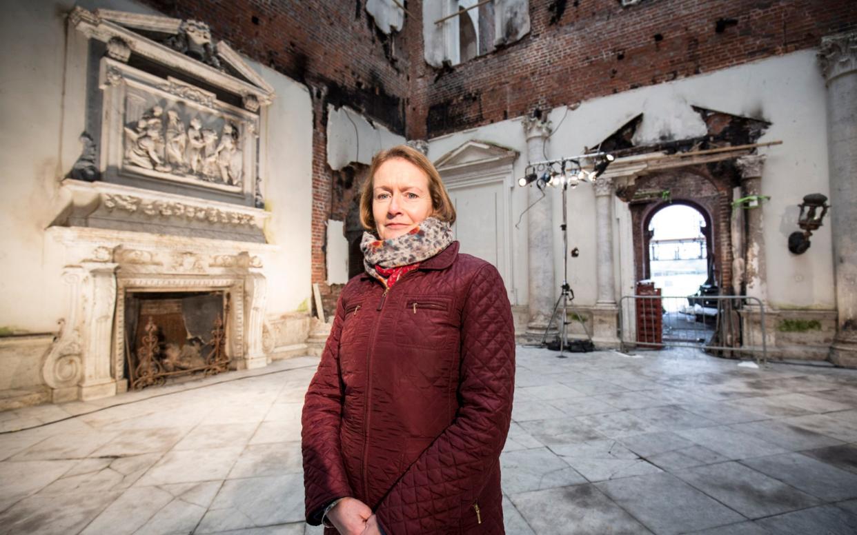 Director General of the National Trust, Dame Helen Ghosh in the Marble Hall, Clandon Park, Surrey - Andrew Crowley