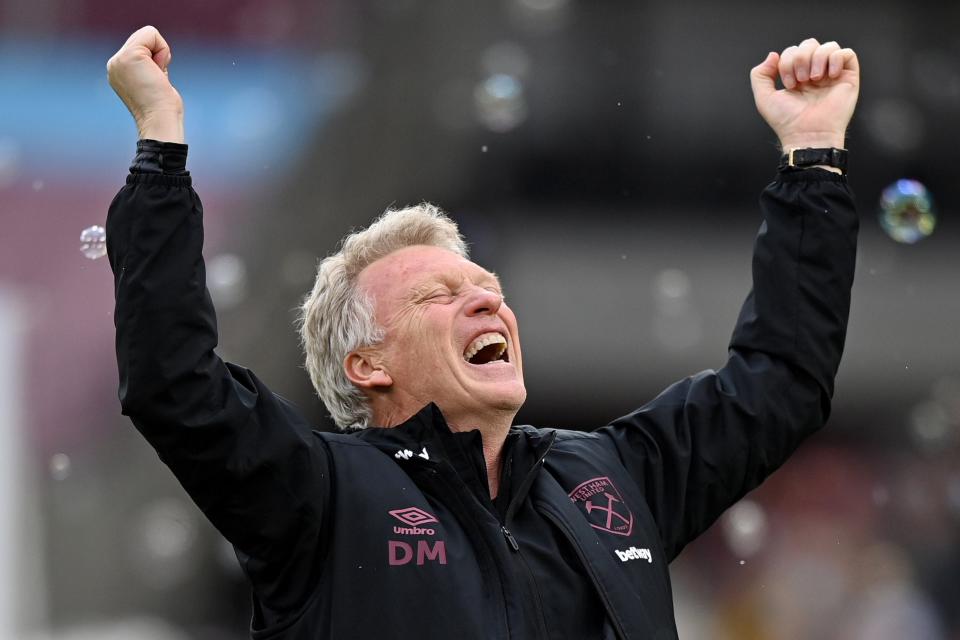 David Moyes led West Ham to qualification for next season’s Europa League (Getty Images)