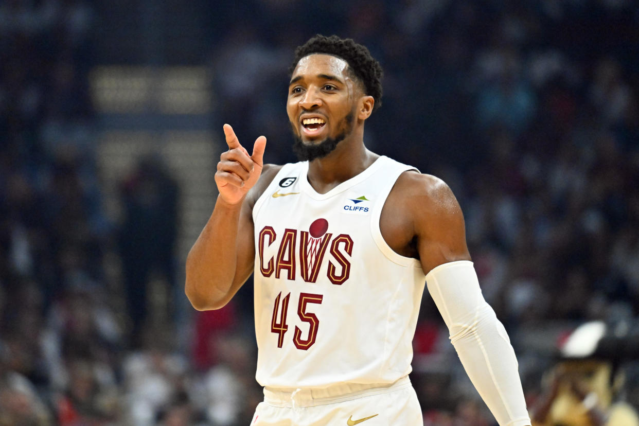 Donovan Mitchell #45 of the Cleveland Cavaliers has been a fantasy star