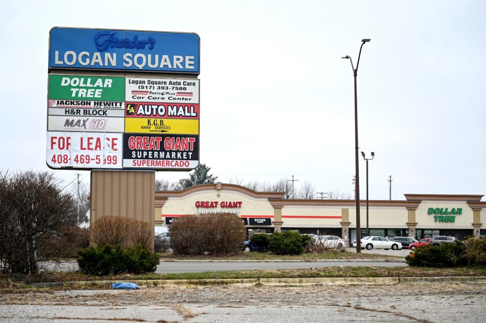 Logan Square on Martin Luther King Jr. Boulevard on Tuesday, Dec. 13, 2022, Lansing.