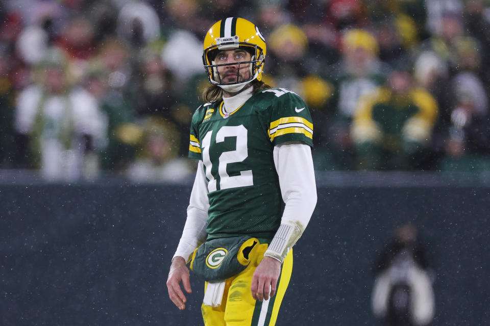 Aaron Rodgers hasn't been to a Super Bowl since the end of the 2010 season. (Photo by Stacy Revere/Getty Images)