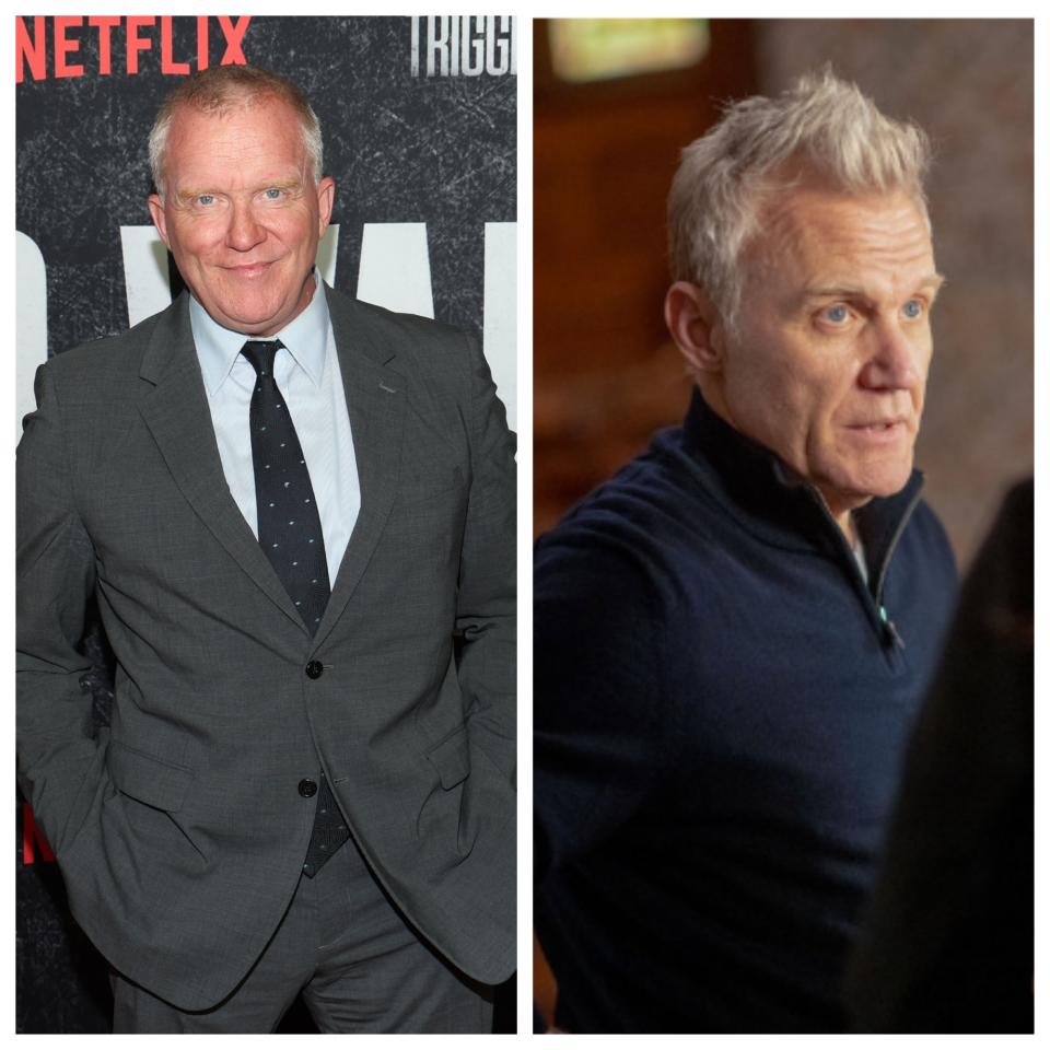 Anthony Michael Hall (L) is definitely not "Law & Order: Special Victims Unit" star Terry Serpico (R)