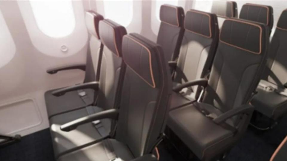 未來客艙將配置 324 席經濟艙座椅。（圖／ANA提供）