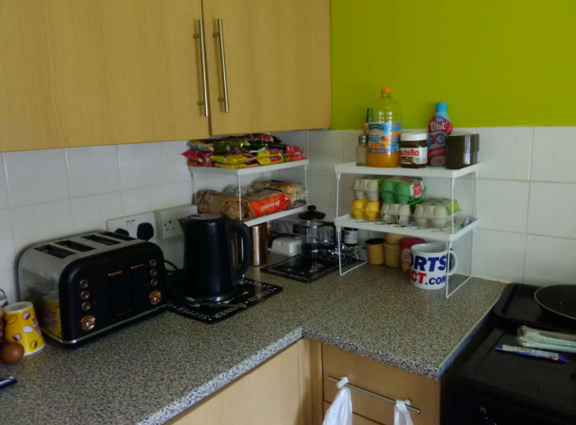 Shannon Marsden and Stephen Boden&#39;s kitchen, shown in a photo submitted to a Family Court in September 2020 (Derbyshire County Council/PA)