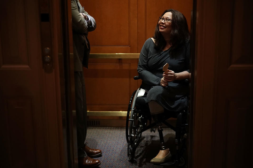 <p>Tammy Duckworth est une sénatrice et mère de famille américaine âgée de 50 ans. Crédit photo : Getty Images </p>