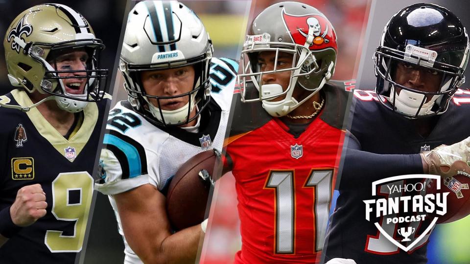 Liz Loza, Matt Harmon and Dalton Del Don discuss the pressing questions for each team in the NFC South on the <a href="https://yahoosports.com/fantasypodcast" rel="nofollow noopener" target="_blank" data-ylk="slk:Yahoo Sports Fantasy Podcast;elm:context_link;itc:0;sec:content-canvas" class="link ">Yahoo Sports Fantasy Podcast</a>.