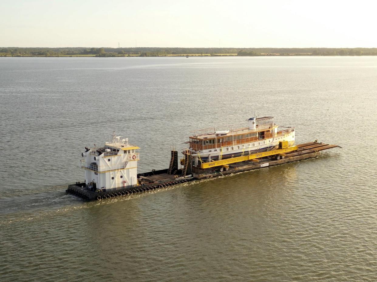 USS Sequoia on the way to restoration