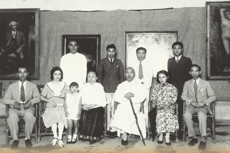 1933年（昭和八年）5月13日，顏水龍於臺中圖書館舉辦留歐作品展覽會。（林獻堂博物館提供）
