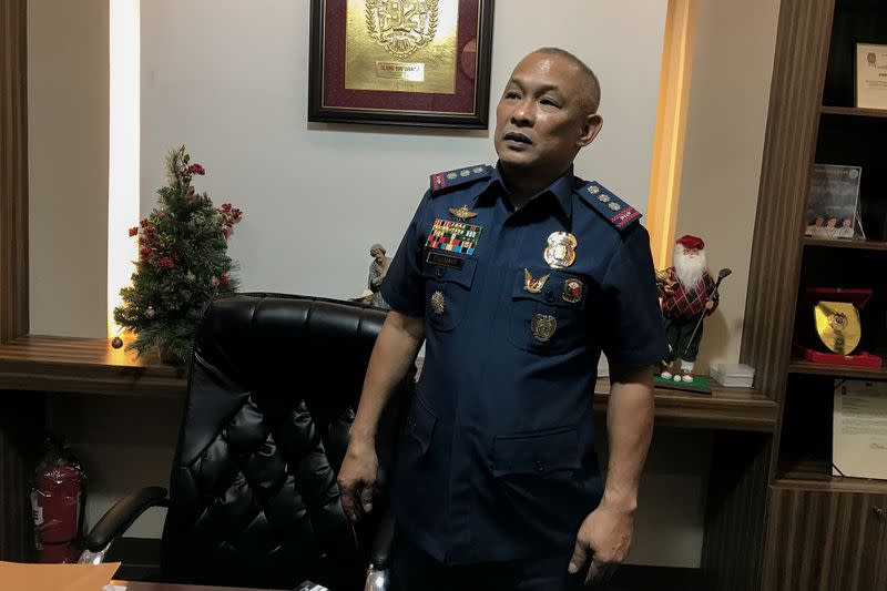 Chief of the Philippine National Police Drug Enforcement Group Colonel Romeo Caramat is pictured in his office in Manila