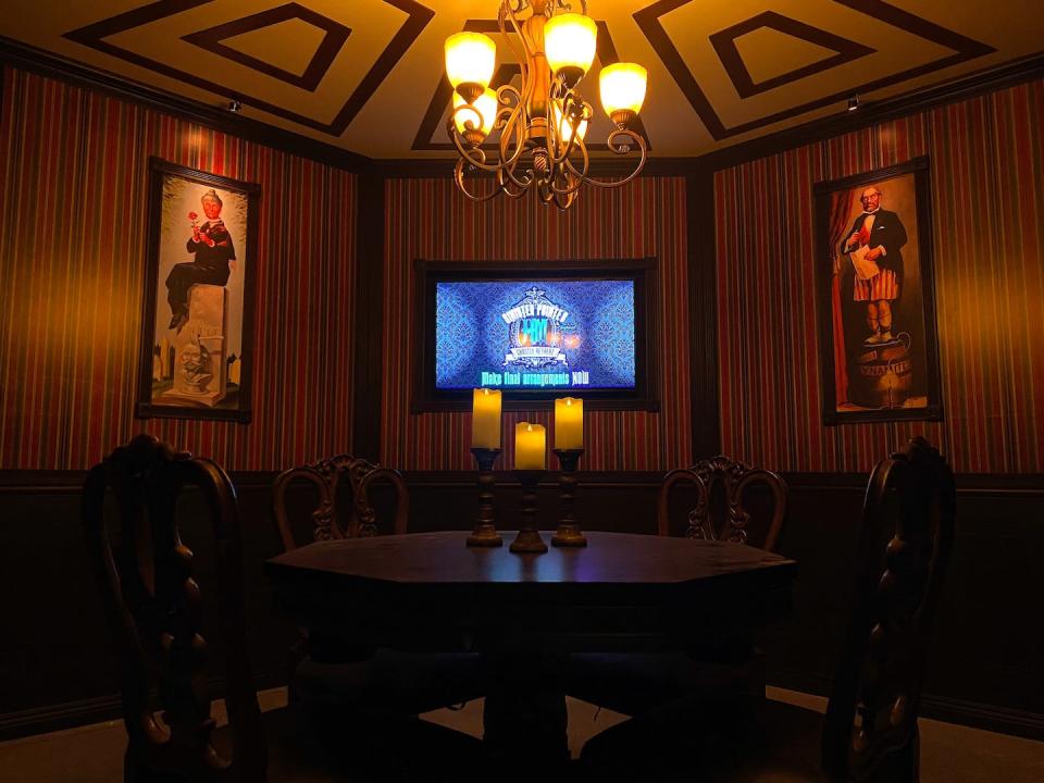 The Haunted Mansion Airbnb has a tribute to the stretching room of the Disney parks attraction.