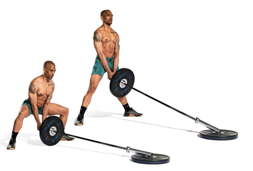 landmine deadlift