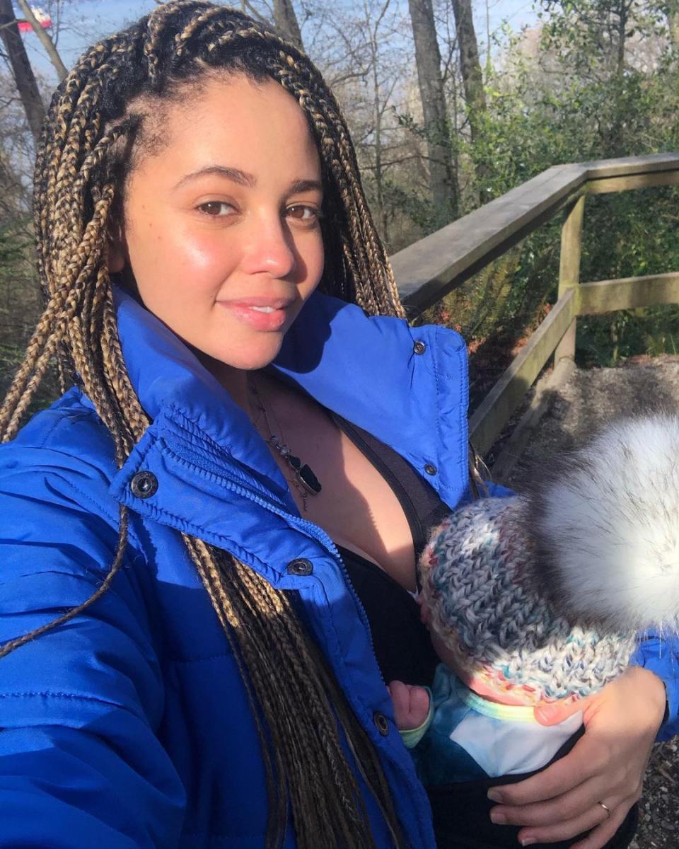 <p>The <em>Riverdale </em>star spent her first Mother's Day with her son, River Dante, <a href="https://www.instagram.com/p/COqLfNBNNgR/" rel="nofollow noopener" target="_blank" data-ylk="slk:writing a sweet tribute;elm:context_link;itc:0;sec:content-canvas" class="link ">writing a sweet tribute</a> on Instagram. "</p> <p>"To the boy who made me a momma. River Dante 🕊Grateful everyday your lil soul chose me. Brings tears to my eyes how happy you make me," the mom shared. </p> <p>"To all the moms out there living that no sleep life and sacrificing day after day for your lil ones, i SEE you, you are beautiful, you are all SUPERWOMEN, you birthed LIFE, Happy Mother’s Day 🌸💐🌷🌺 Go give your moms a big hug! Sending you all love & light."</p>