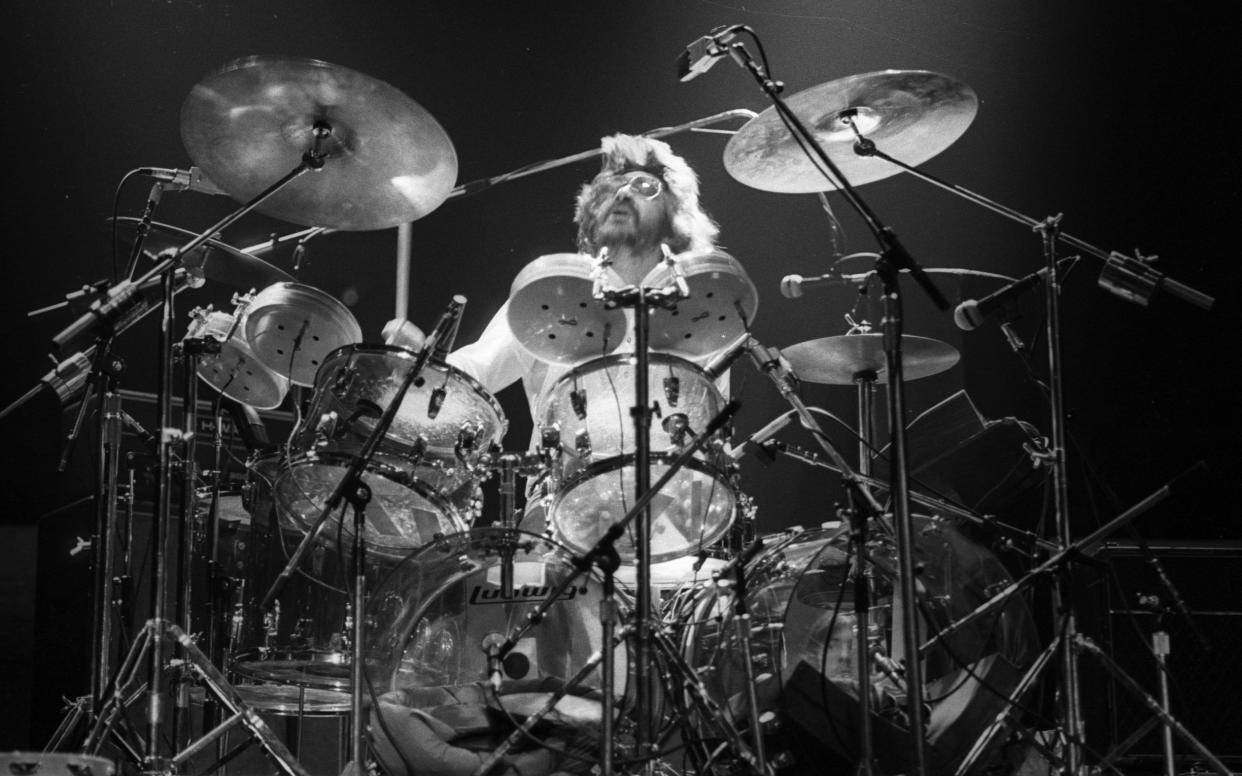 Graeme Edge at Madison Square Garden, New York, in 1978 - Richard E Aaron/Redferns