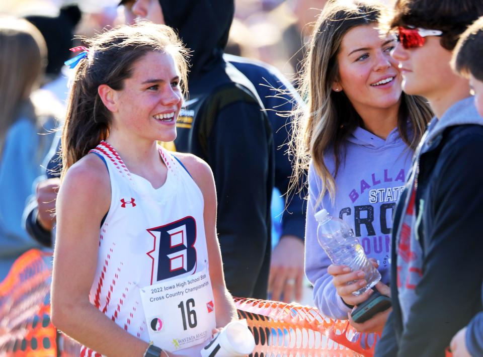 Paityn Noe set a new standard in girls cross country during the 2022 season. The Ballard senior became the first high school female runner in state history to break 17 minutes on a 5-kilometer course when she repeated as Class 3A state champion with a 16:48.58 showing at the state co-ed cross country meet Oct. 29 in Fort Dodge.