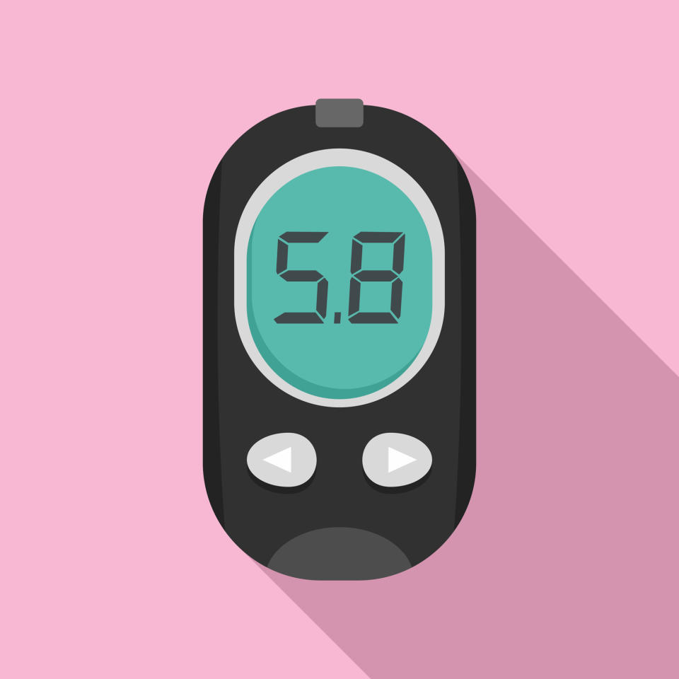 Hormones affect a myriad of functions in the body, from hunger to mood. Pictured here is an illustration of a blood glucose measure. (Getty Images)