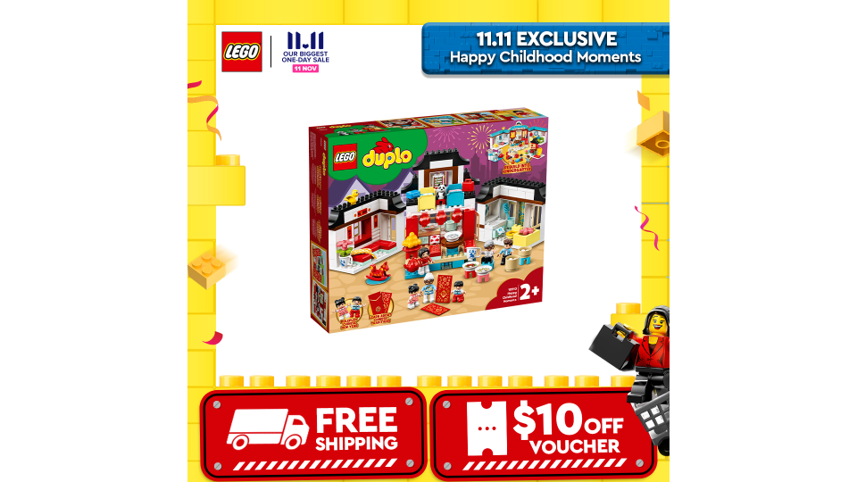 A photo of Lego Duplo 10943 Town Happy Childhood Moments (227 Pieces). 