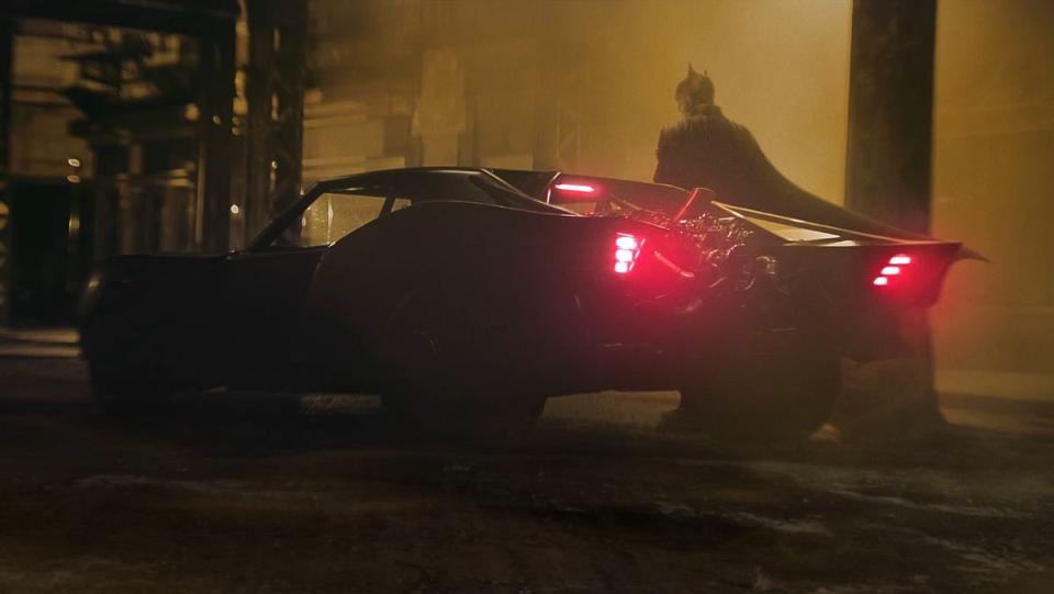 The Batman's Batmobile and Bruce Wayne