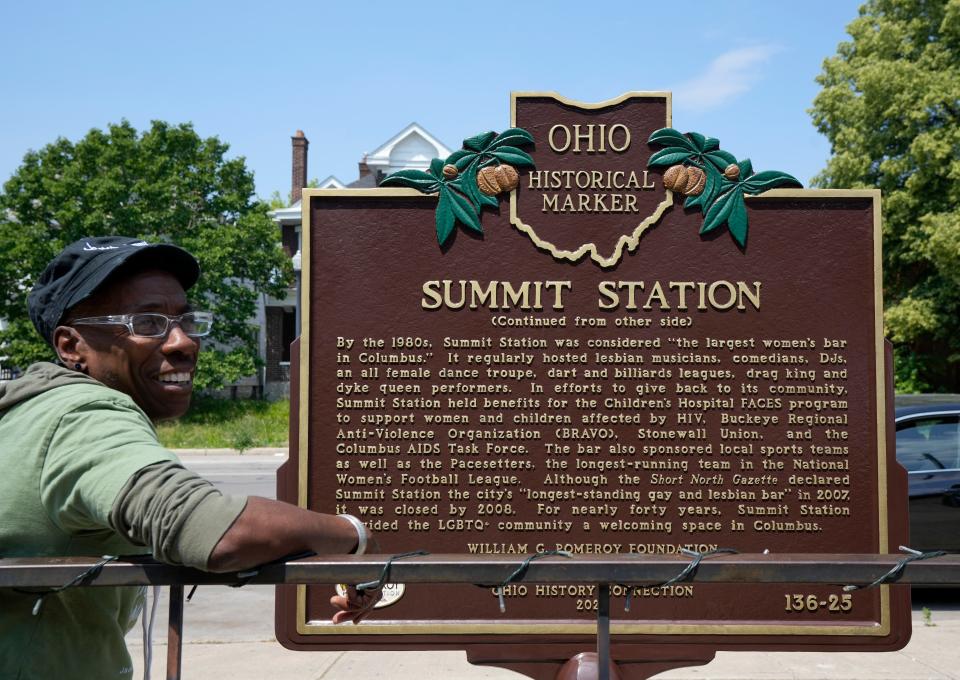 Ohio's first and longest-running lesbian bar, Summit Station, is receiving statewide recognition this weekend when a historical marker is unveiled at the site of the former pub. LuSter P. Singleton, left, was part of the movement to obtain the marker.