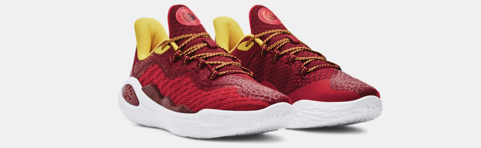 Unisex Curry 11 Bruce Lee 'Fire' Basketball Shoes. PHOTO: Under Armour