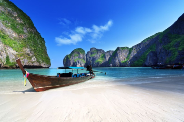 It's a rite of passage for young travellers, so follow in Leonardo DiCaprio's footsteps in 'The Beach' and splash in the brilliant blue water of Maya Bay on the Thai island of Ko Phi Phi.