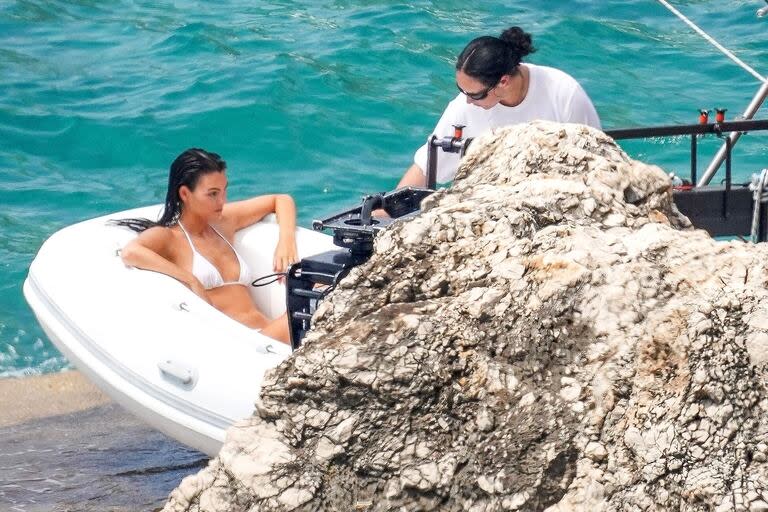 Vittoria Ceretti, en pleno rodaje de un comercial para Dolce & Gabbana en Capri