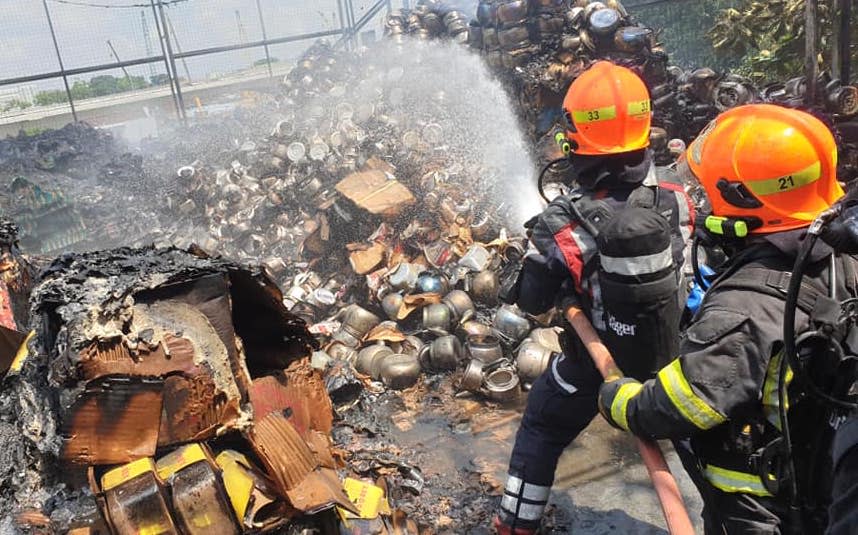 SCDF said the fire was “raging at the rooftop” and “threatening to spread” when its officers arrived at the scene.