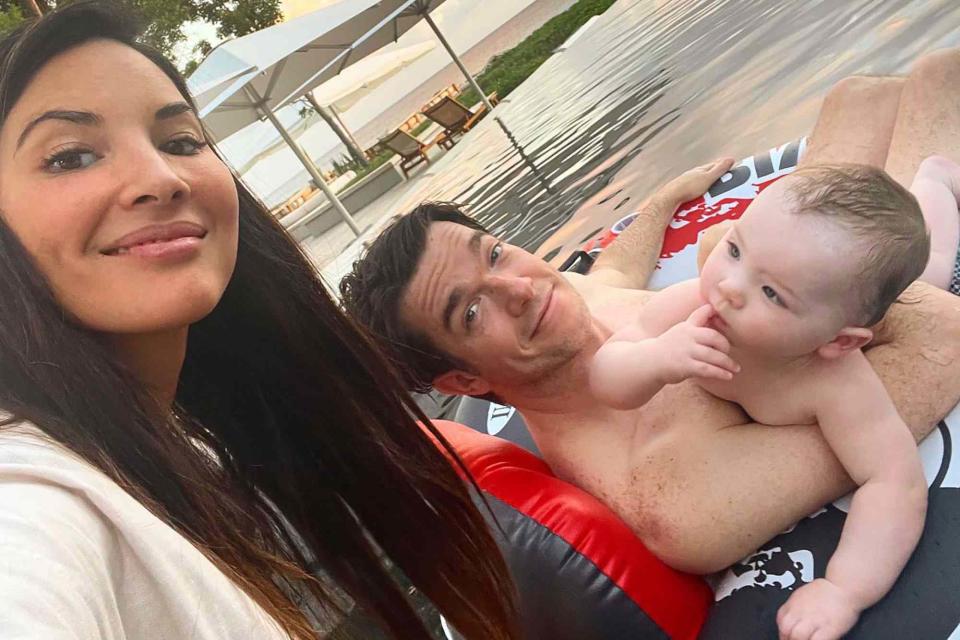 <p>John Mulaney/Instagram</p> John Mulaney, Olivia Munn and son Malcolm