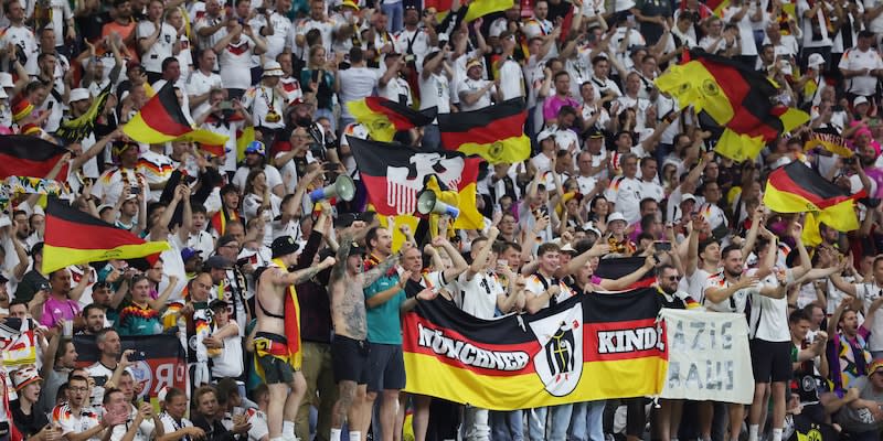 Deutschland-Fans im Spiel gegen die Schweiz<span class="copyright">Getty Images</span>