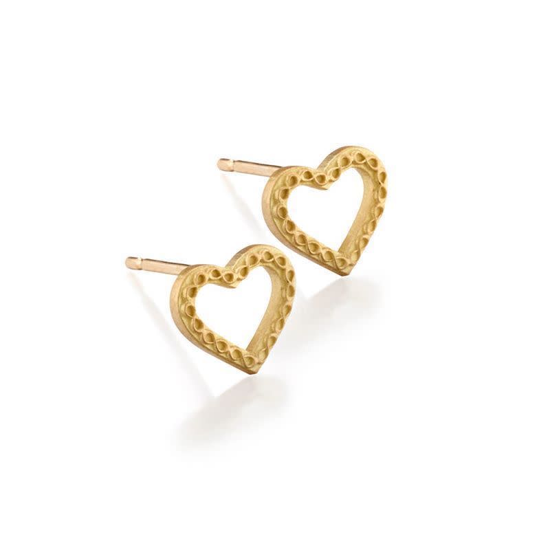 8) Infinity Heart Studs