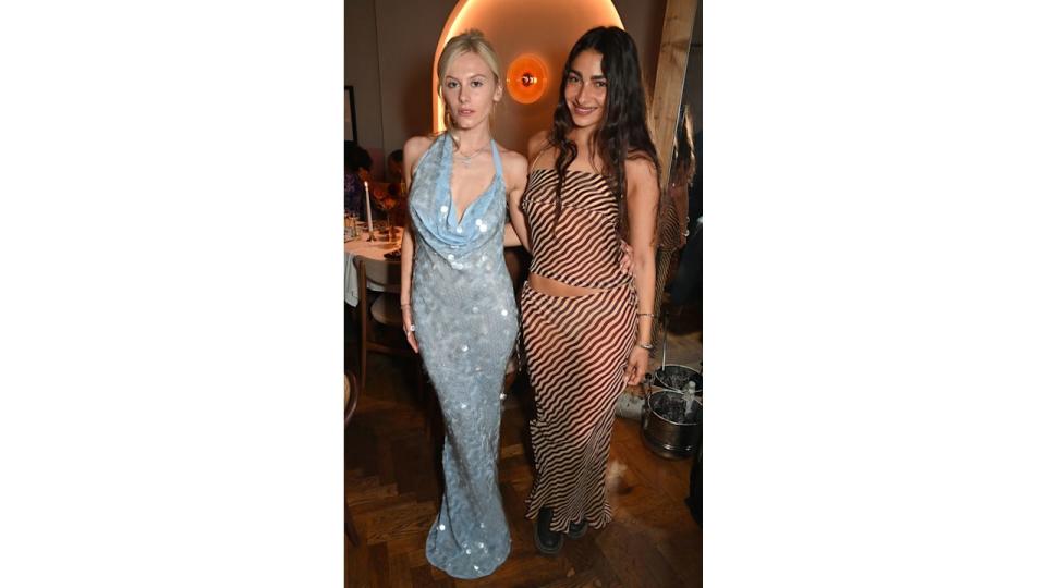 Lady Lola Bute and Skye Jones attend the Rat & Boa Summer Dinner Party at Zephyr Notting Hill on July 9, 2024 in London, England. (Photo by Dave Benett/Getty Images for Rat & Boa)