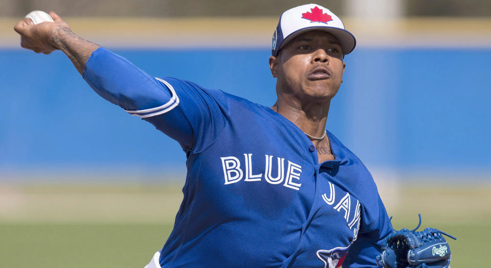 Toronto Blue Jays pitcher Marcus Stroman is working his way towards full strength. (Frank Gunn/CP)