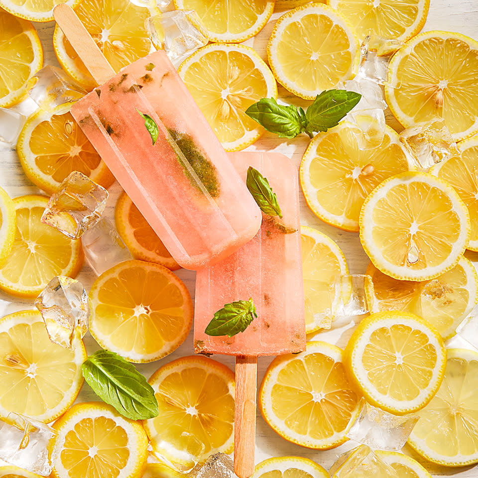 Fresh-Squeezed Pink Lemonade Ice Pops