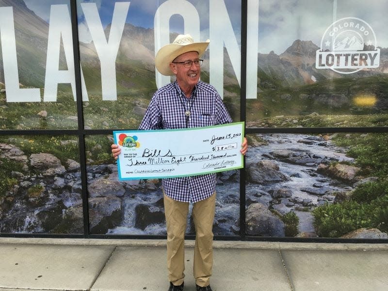 Bill S. won $3.8 Million in the Colorado Lotto+ after playing the lottery for a decade.