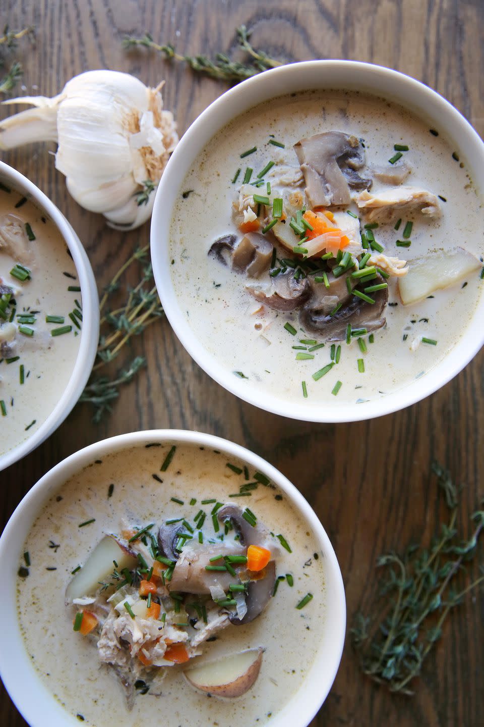 Creamy Chicken and Mushroom Chowder