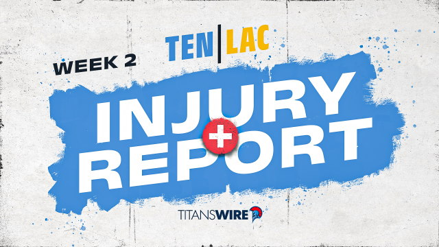 Titans release first injury report ahead of Week 2 game vs. Chargers