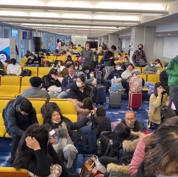 Angry passengers have hit out at Jetstar over the incident. Pictured here in the terminal in Japan.