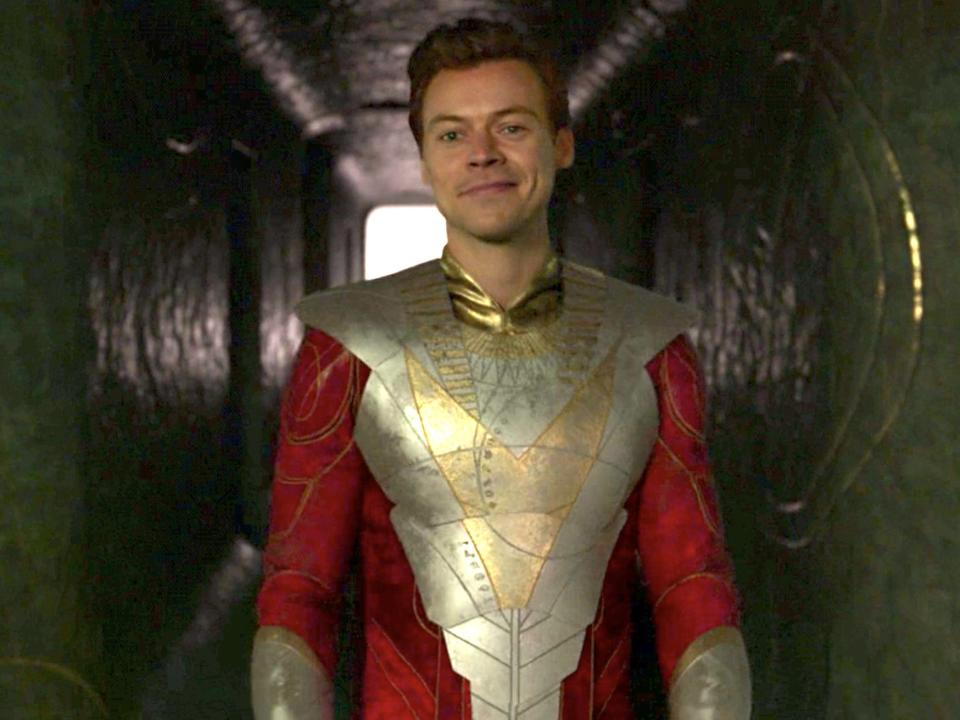 Harry Styles as Eros in "Eternals."