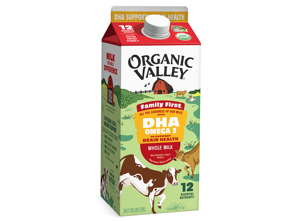 Organic Valley Family First DHA Omega-3 Whole Milk 
