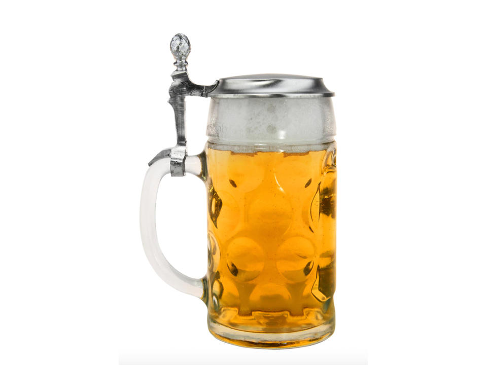 Drinking from a stein glass is the closest you can get to Oktoberfest from homeGerman stein