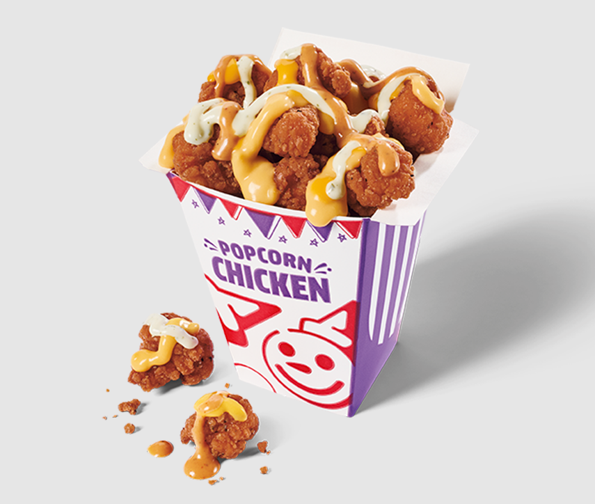 Jack in the Box sauced and loaded popcorn chicken